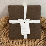 Pottery Barn Pick Stitch Handcrafted Cotton/linen Quilted Sham, Euro Chocolate. Fixed Price $49.00.