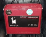 Spyder Ultra Soft Comfort Queen Size Sheet Set Red W/4 Pillow Cases Nwt. Fixed Price $64.60.
