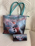 Disneys Frozen Olaf Tote And Wallet. Fixed Price $35.00.