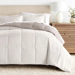 Kaycie Gray Fashion 3PC Reversible Comforter Set - All Season Down Alternative. Fixed Price $75.99.