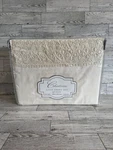 Chateau 4 Piece Lace Queen Sheet Set Ivory Easy Care Wrinkle Resistant Polyester. Fixed Price $100.00.