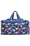 Ngil Canvas 23" Duffle Bag -bohemian Elephant Print-slumber Party. Fixed Price $42.99.
