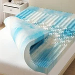 5-ZONE Support Memory Foam Mattress Topper Gel Infused Comfort Breathabl Bed Pad. Fixed Price $45.12.