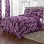 Victoria 12-PC. Comforter Set Plum Queen. Fixed Price $70.19.