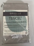 Sateen Standard Pillow Cases Brielle Home Gray 20X30 Nos. Fixed Price $17.00.