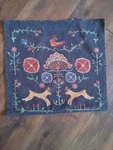 Ikea Pillow Cover Renrepe 20X20" Reversible Folk Art Woodland Primitive 17938. Fixed Price $29.99.