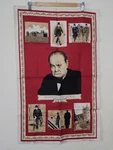 Rare Pure Irish Linen Tea Towel Sir Winston Churchill 1874-1965 80 Cm X 49. Fixed Price $25.01.