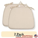 Memory Foam Chair Cushion 2 Pack Plush Comfortable Pad Ties Secure Durable. Fixed Price $45.15.