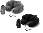 Two Pack Cabeau Air Evolution Velour Cover Inflatable Travel Neck Pillows. Fixed Price $24.99.