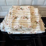 Euc 4 Piece Cream Rose Queen Sheet Set Floral Garden Room Cottage Shabby Chic. Fixed Price $27.99.