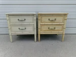 Set 2 Real Henry Link Faux Bamboo Nightstands Hollywood Regency Bali Hai Pair. Fixed Price $599.00.