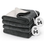 Sunbeam Royal Luxe Sherpa Heated Blanket 12 Hour King - Night Fog. Fixed Price $90.90.