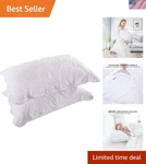 Quilted Pillow Shams Set 2, Decorative Microfiber Standard Bed Sham.... Fixed Price $35.19.