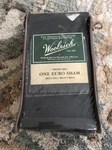 Woolrich North Isle Euro Sham 26X26 Black. Fixed Price $19.99.