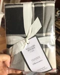 Williams Sonoma Home Highland Standard Pillowcase Set 2 Black Plaid Flannel Pair. Fixed Price $49.50.