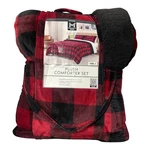 Member's Mark Plush Reversible Sherpa Comforter Set, King Size. Fixed Price $49.99.