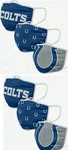 Indianapolis Colts Nfl Football Washable Foco Face Masks 6-PACK. Fixed Price $14.40.