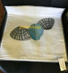 Nwt Iosis Yves Delorme Linen Accent Pillow Cover White Blue Seashells Embroidery. Fixed Price $139.99.