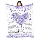 Granddaughter Grandma Blanket Graduation Little Girls Comfy Plush 60X50 Inch. Fixed Price $30.55.
