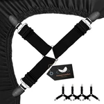 Kaslasi Comfort Bed Sheet HOLDERS(4 Pack) Durable Metal Core, Black. Fixed Price $12.66.