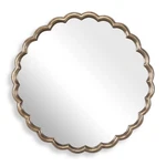 Uttermost Cerrito 08277 Plated Antique Brass Round Mirror 34X34. Fixed Price $381.60.