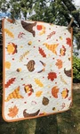 Standard Bed Pillow Sham Autumn Fall Leaves Pumpkins Acorns Harvest 20" X 26". Fixed Price $5.25.