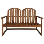 Outdoor Patio Bench 2-SEATER With Armrests Solid Wood Acacia Vidaxl. Fixed Price $155.99.