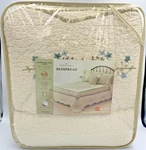 Home Classics Geneva Floral Embroidered Quilt Queen Bedspread Scalloped (2) Sham. Fixed Price $62.99.