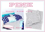 3PC Victoria's Secret Pink Bed Sheet Polka Dots Flat Fitted Case Twin Xl. Fixed Price $49.30.