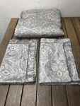 Restoration Hardware Italian Cypress Paisley King Duvet COVER/2 Euro Shams Euc. Fixed Price $125.00.