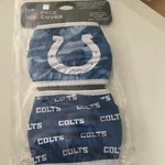 Foco Nfl Indianapolis Colts 2 Pack Face Coverings Masks Unisex Nwt. Fixed Price $12.99.