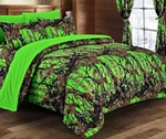 Regal Biohazard Green Full/queen 3PC Comforter Set With 2 Pillow Cases. Fixed Price $94.00.