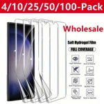 Wholesale Bulk Lot Hydrogel Screen Protector For Galaxy S25 Ultra S24 S23 S22. Fixed Price $5.99.