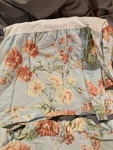 Cuddledown Butterfly King Size Bed Skirt Blue Floral With One Standard Pillowcas. Fixed Price $28.48.