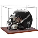 Full Size Football Helmet Display Case - 15.4 11.8IN Interior, 100% Wooden.... Fixed Price $37.01.