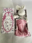 Little Jellycat Sleepy Bunny Rabbit Plush Toy Bedtime Blanket Pillow With Box. Fixed Price $212.50.