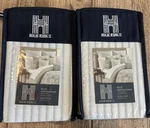 Highline Bedding Co Belize Blue Haze Stripe Euro Sham 26.5 X Set Of Two. Fixed Price $22.00.