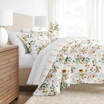Floral And Striped Patterned Reversible Lightweight All Season Comforter Set. Fixed Price $64.99.