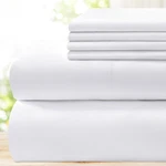 Hotel Luxury Bed Sheets Set 4 Piece(twin, White) - Super Soft 1800 Thread Cou.... Fixed Price $32.07.