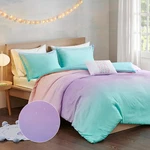 Queen Duvet Cover Set Full Bed Reversible Colorful Metallic Glitter Ombre Printe. Fixed Price $80.99.