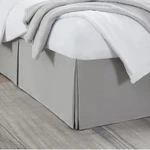 Nestl Silver Full Size Bed Skirt 14" Drop Tailored Pleated Microfiber Gray New. Fixed Price $11.00.