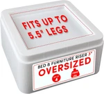 Dedu Oversized Bed Risers Heavy Duty Stackable 4 Pack, Furniture For Sofa. Fixed Price $45.82.