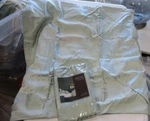 2 Bloomingdales Hudson Park Collection Euro Shams Green Woven Stripe New. Fixed Price $40.00.