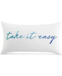 Charter Club Damask Designs Take It East Decorative Pillow, 12" X 22",, Created. Fixed Price $24.99.