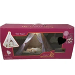 Battat Pink Teepee Play Tent With Light Up Hanging Stars Chandelier. Fixed Price $31.64.
