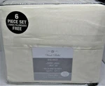 Virah Bella Hotel Quality Queen Size Cream Sheet Set With 2 Extra Pillow Cases.. Fixed Price $35.00.