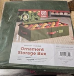 Zober Nonwoven Green Ornament Storage Box 64 Compartments Space Saving Holiday. Fixed Price $17.99.