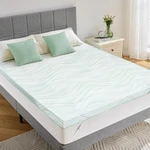 Perlecare Queen Mattress Topper, 3 Inch Dual Layer Gel Memory Foam Bed. Fixed Price $108.50.
