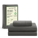 Lane Linen 100% Organic Cotton Sheets Set, 3PC Bed Twin Size, Classic .... Fixed Price $41.34.