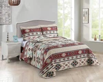 Southwestern Tribal Bedding Set Full Queen Rustic Earth Tones Burgundy Beige. Fixed Price $53.69.